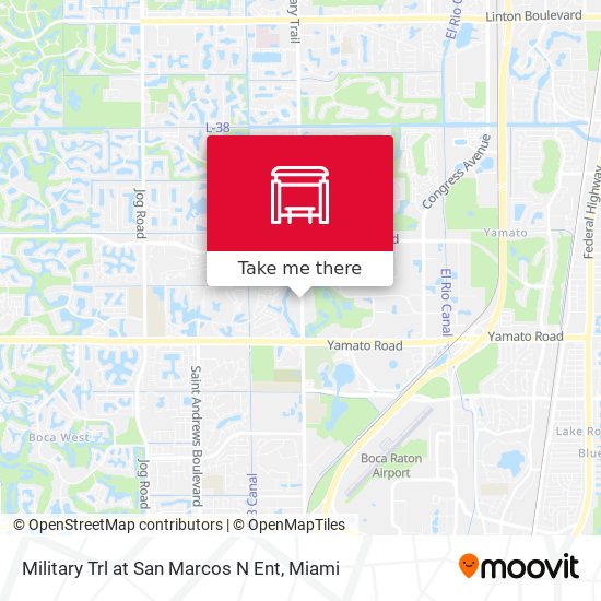 Mapa de Military Trl at  San Marcos N Ent