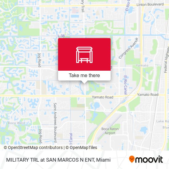 Mapa de Military Trl at  San Marcos N Ent