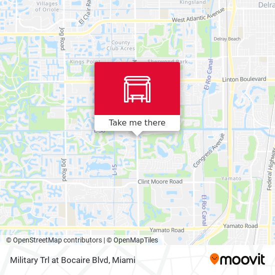 Military Trl at  Bocaire Blvd map