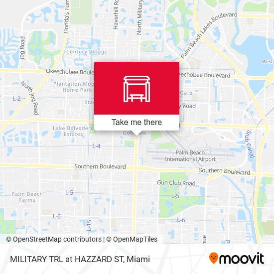 Mapa de MILITARY TRL at HAZZARD ST