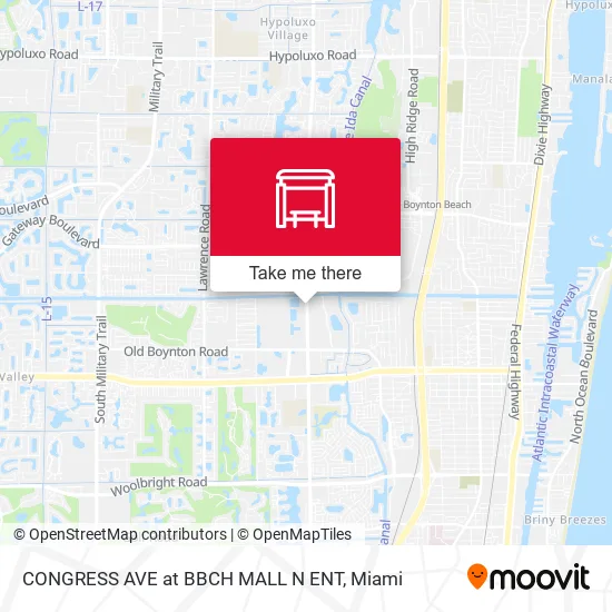 CONGRESS AVE at  BBCH MALL N ENT map