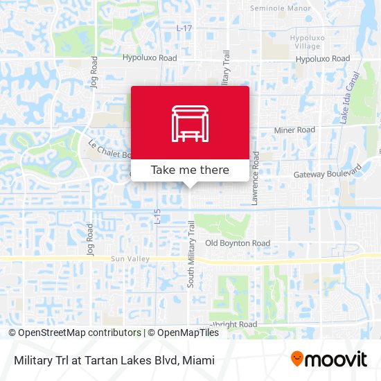 Military Trl at  Tartan Lakes Blvd map
