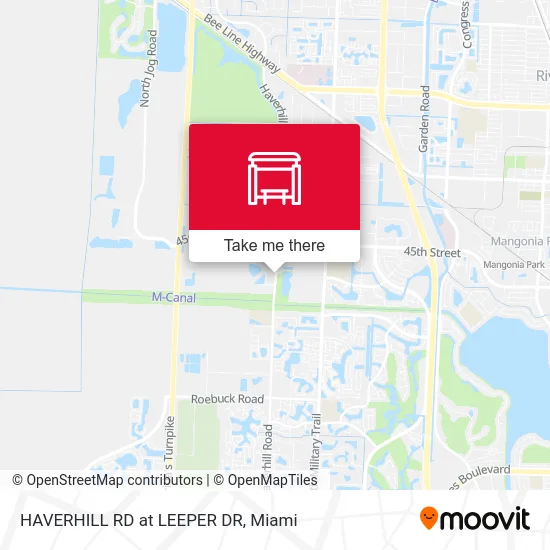 HAVERHILL RD at LEEPER DR map