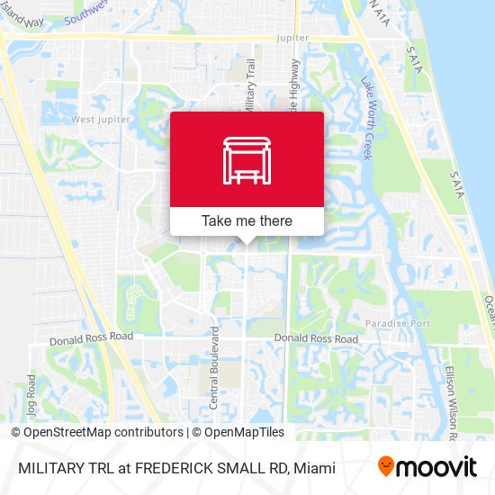 MILITARY TRL at FREDERICK SMALL RD map