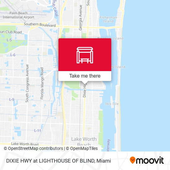 Mapa de DIXIE HWY at LIGHTHOUSE OF BLIND