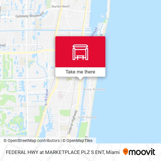 FEDERAL HWY at MARKETPLACE PLZ S ENT map