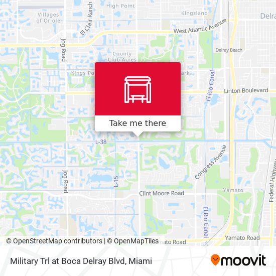 Mapa de Military Trl at Boca Delray Blvd