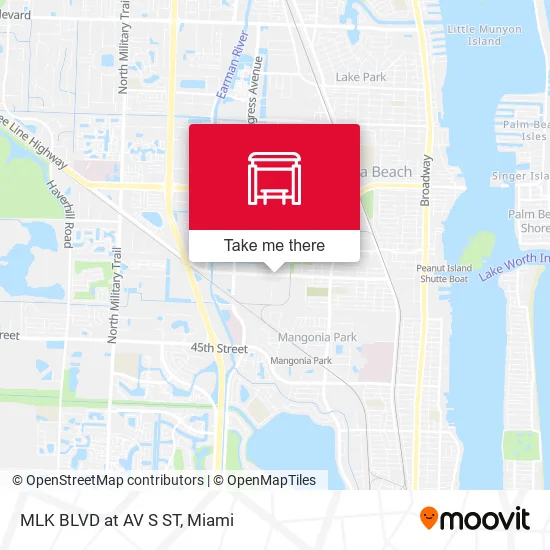 MLK BLVD at AV S ST map