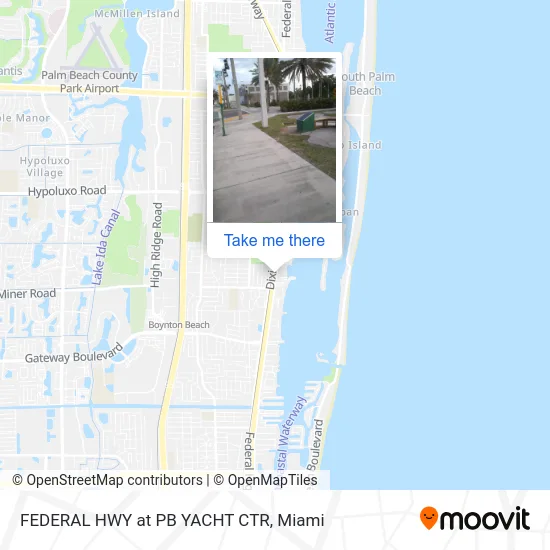 FEDERAL HWY at PB YACHT CTR map