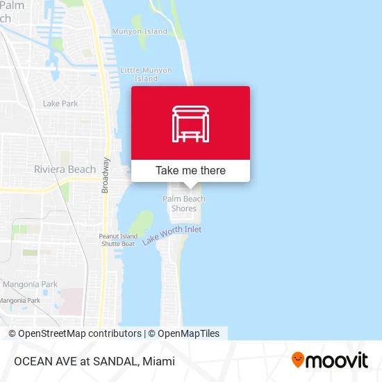 Mapa de OCEAN AVE at SANDAL