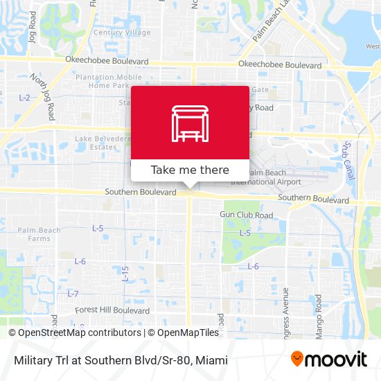Military Trl at Southern Blvd / Sr-80 map
