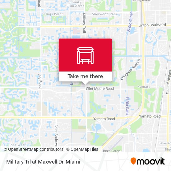 Military Trl at  Maxwell Dr map