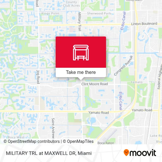 MILITARY TRL at  MAXWELL DR map