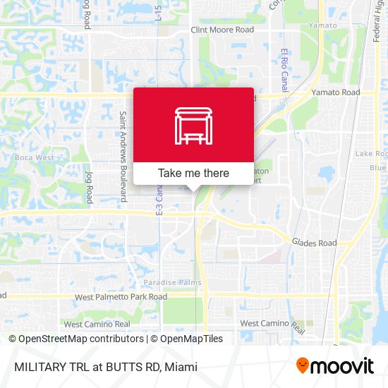 Mapa de MILITARY TRL at  BUTTS RD