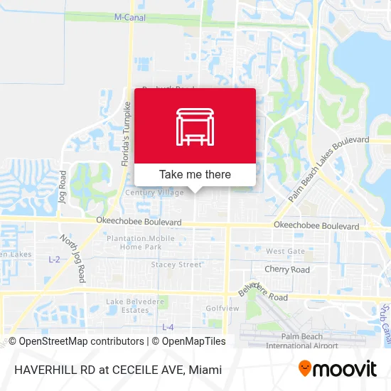 HAVERHILL RD at CECEILE AVE map