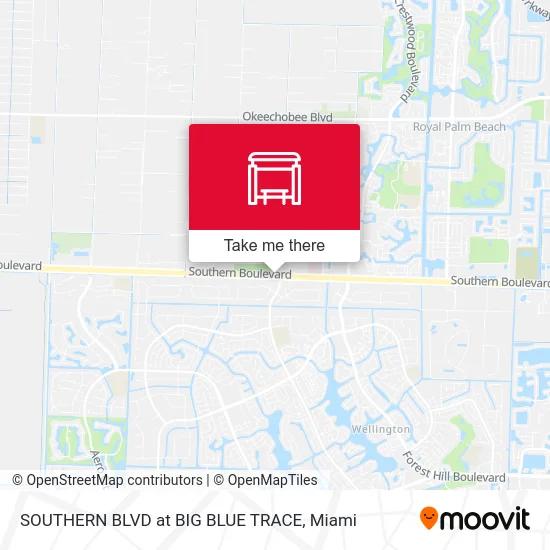 SOUTHERN BLVD at BIG BLUE TRACE map