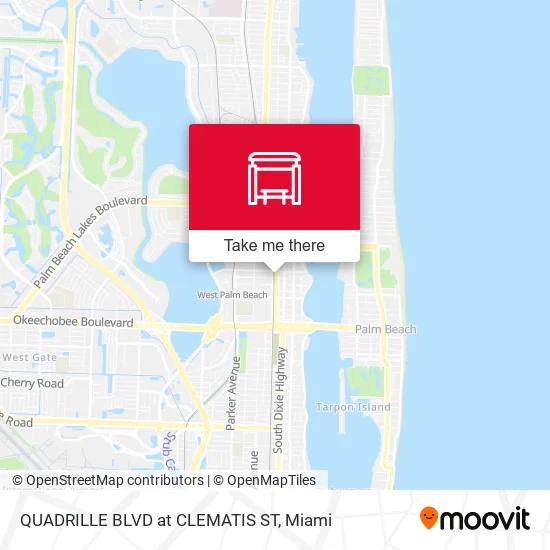 Mapa de QUADRILLE BLVD at  CLEMATIS ST