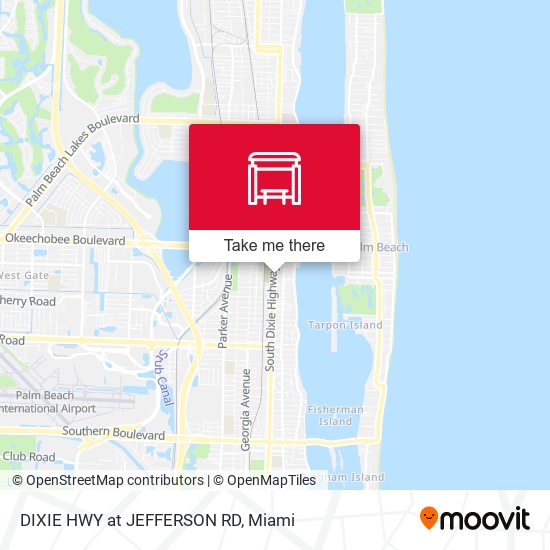 DIXIE HWY at JEFFERSON RD map