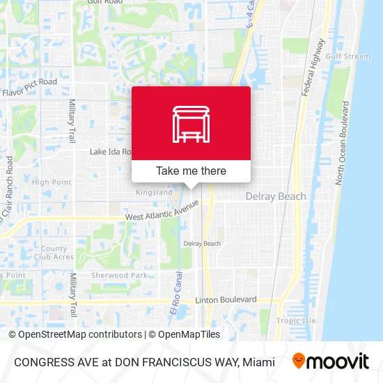 CONGRESS AVE at  DON FRANCISCUS WAY map