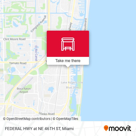 FEDERAL HWY at NE 46TH ST map