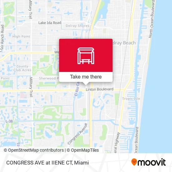 Mapa de CONGRESS AVE at IIENE CT