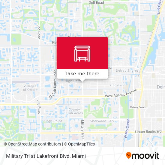 Military Trl at  Lakefront Blvd map