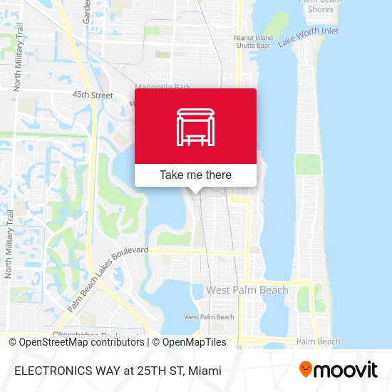 ELECTRONICS WAY at  25TH ST map