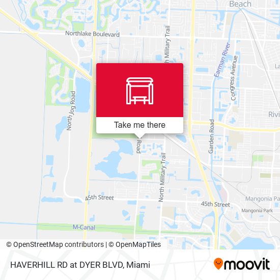 Mapa de HAVERHILL RD at  DYER BLVD