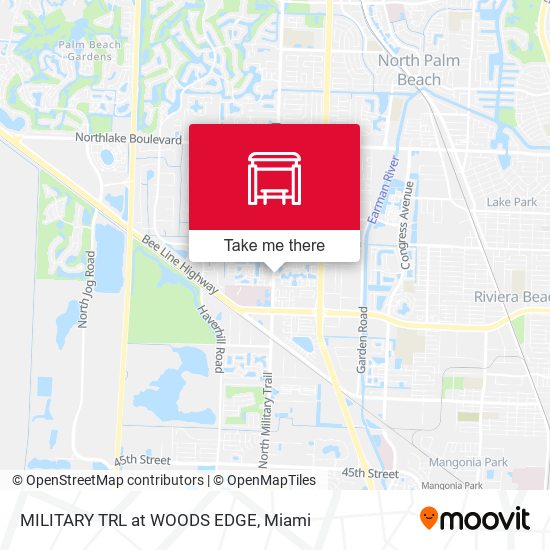 MILITARY TRL at WOODS EDGE map