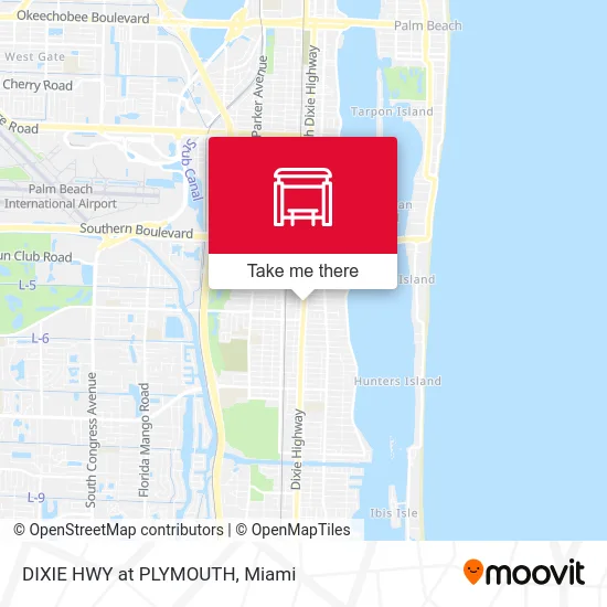 DIXIE HWY at PLYMOUTH map