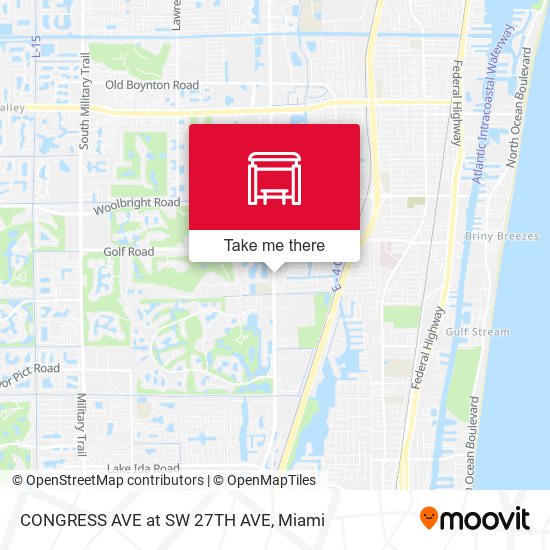 CONGRESS AVE at  SW 27TH AVE map