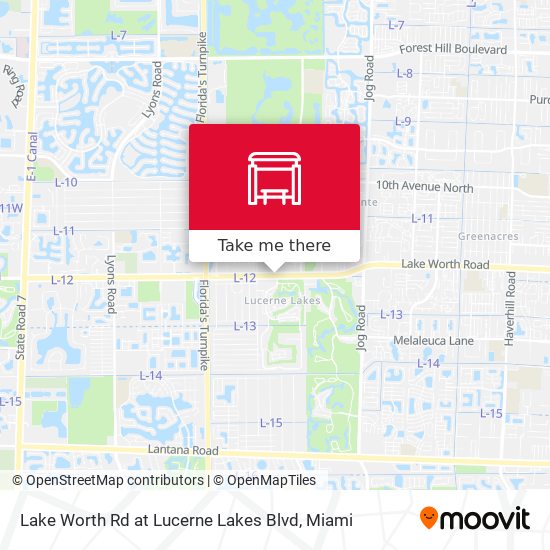 Mapa de Lake Worth Rd at Lucerne Lakes Blvd