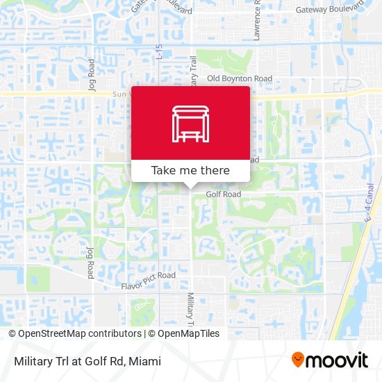 Military Trl at  Golf Rd map