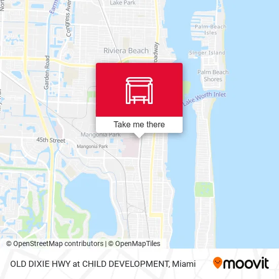 Mapa de OLD DIXIE HWY at CHILD DEVELOPMENT