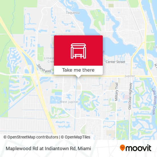 Maplewood Rd at Indiantown Rd map