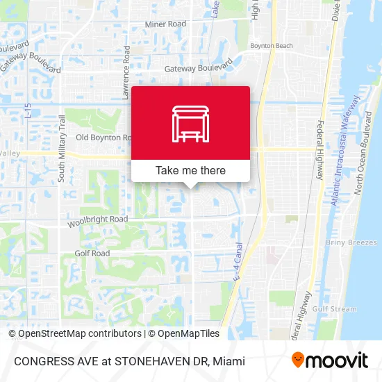 CONGRESS AVE at  STONEHAVEN DR map