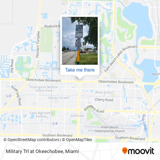 Mapa de Military Trl at Okeechobee