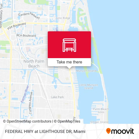 FEDERAL HWY at LIGHTHOUSE DR map