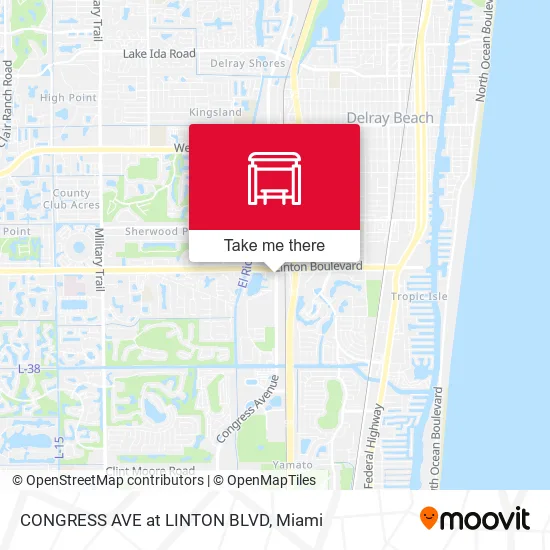 CONGRESS AVE at  LINTON BLVD map