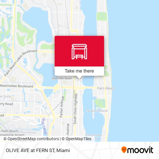 Mapa de OLIVE AVE at FERN ST