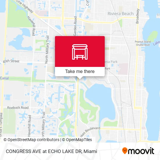 CONGRESS AVE at  ECHO LAKE DR map