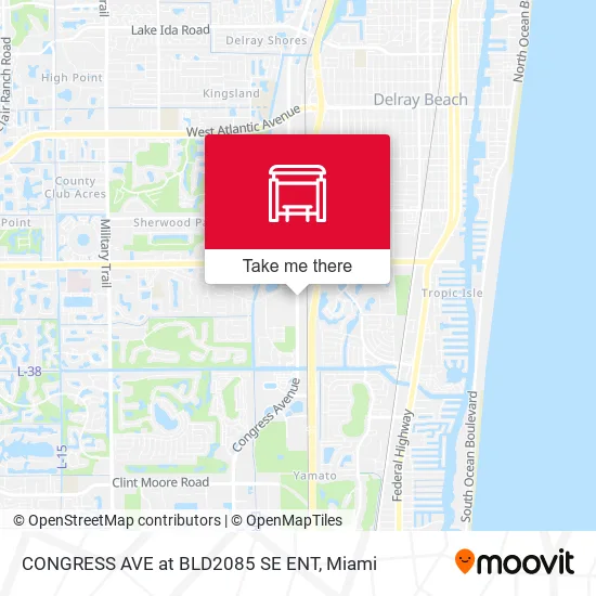 CONGRESS AVE at BLD2085 SE ENT map