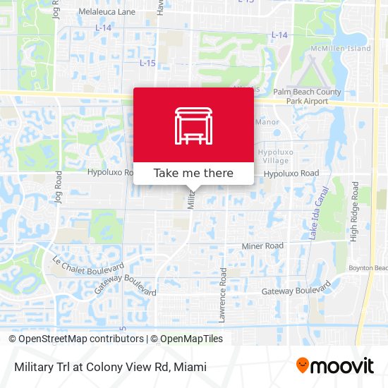 Military Trl at Colony View Rd map