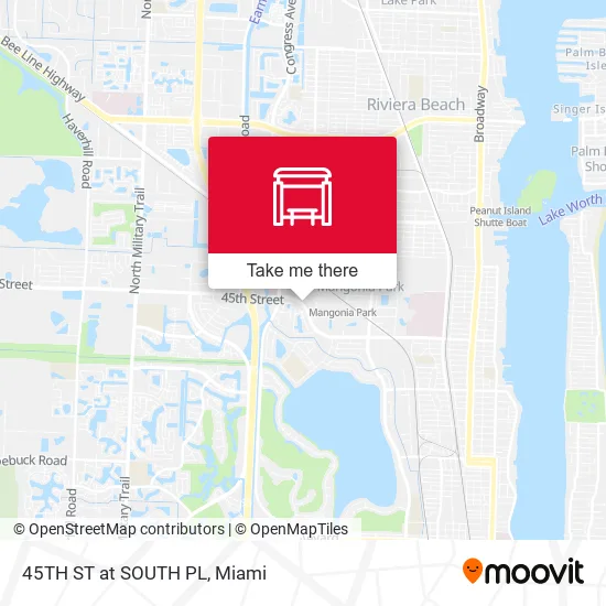 45TH ST at SOUTH PL map