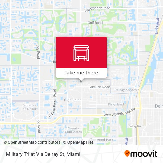 Military Trl at  Via Delray St map