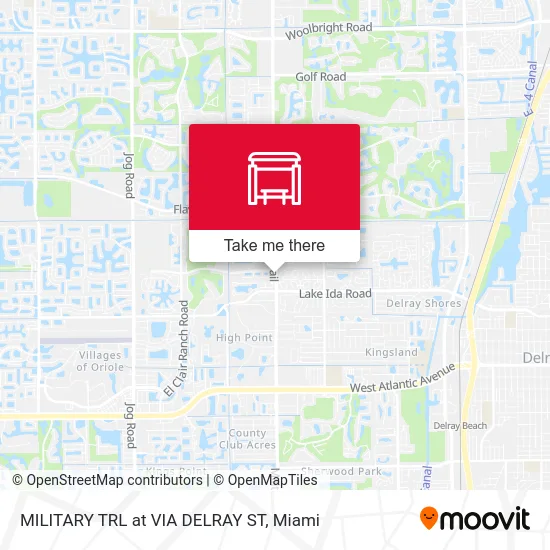 MILITARY TRL at  VIA DELRAY ST map