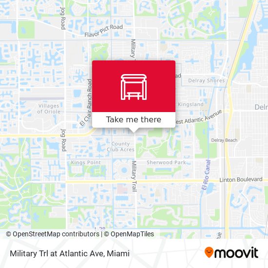 Military Trl at  Atlantic Ave map