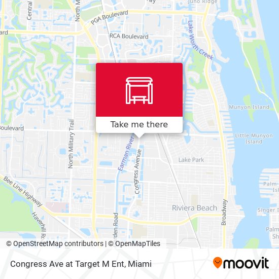Congress Ave at Target M Ent map