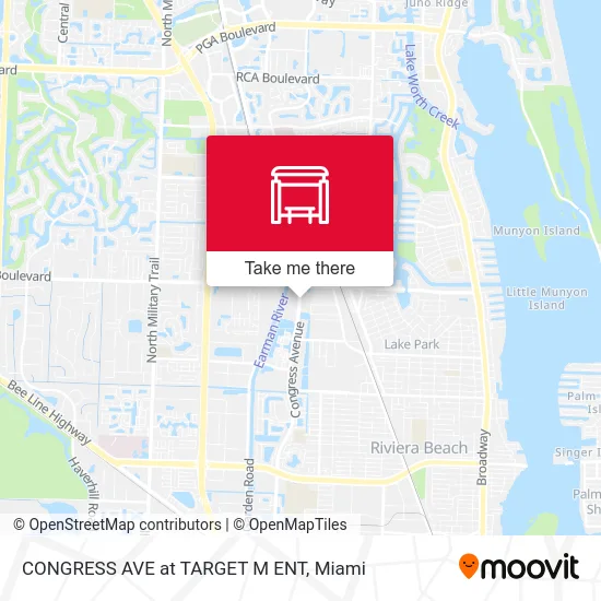 CONGRESS AVE at TARGET M ENT map