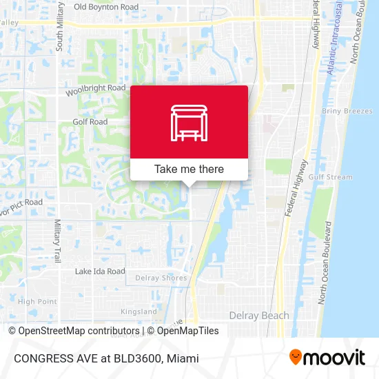 CONGRESS AVE at BLD3600 map
